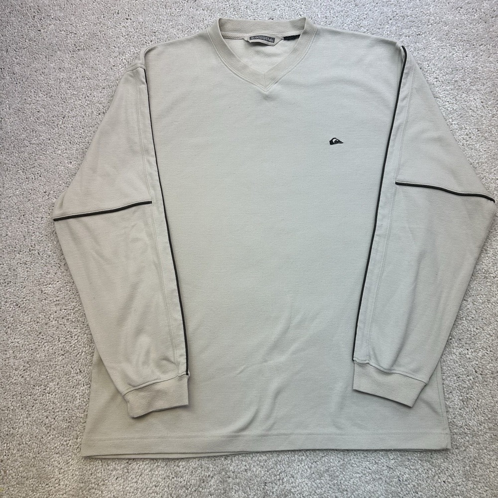 Vintage Quiksilver Sweater Mens Large Y2K Skate Surf 90s Grunge RARE
